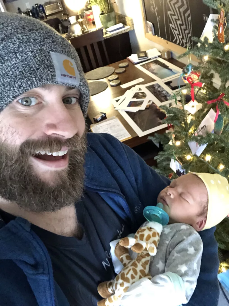 Student with newborn